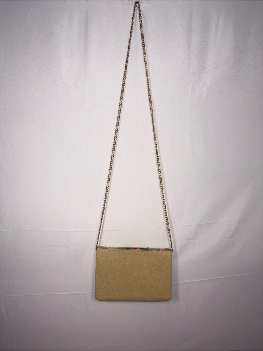 Boutique Women Beaded Gold/Red/Green Bee Design Cross Body Purse NWOT - Picture 4 of 15